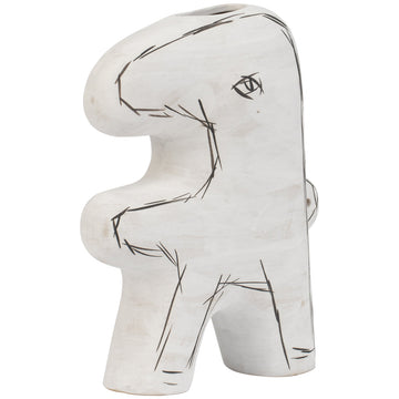 Currey and Company Whimsical White Sculpture