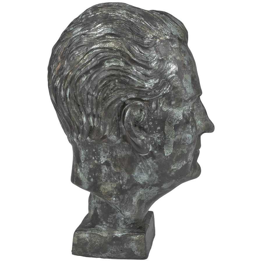 Currey and Company Mysterious Man Bronze Sculpture