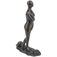 Currey and Company Lady Abigail Bronze Sculpture