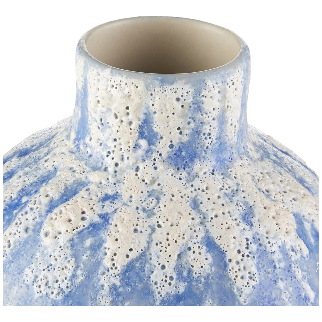 Currey and Company Paros Blue Vase, 4-Piece Set
