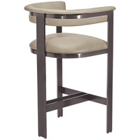 Interlude Home Darcy Counter Stool - Taupe/Graphite