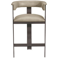 Interlude Home Darcy Counter Stool - Taupe/Graphite