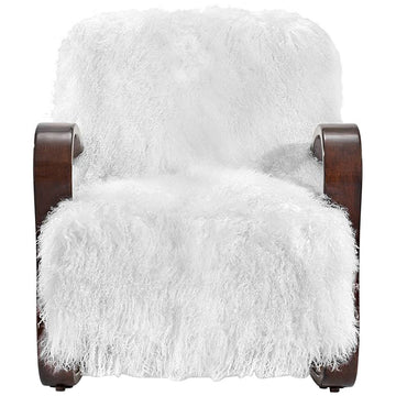 Interlude Home Milan Lounge Chair - White