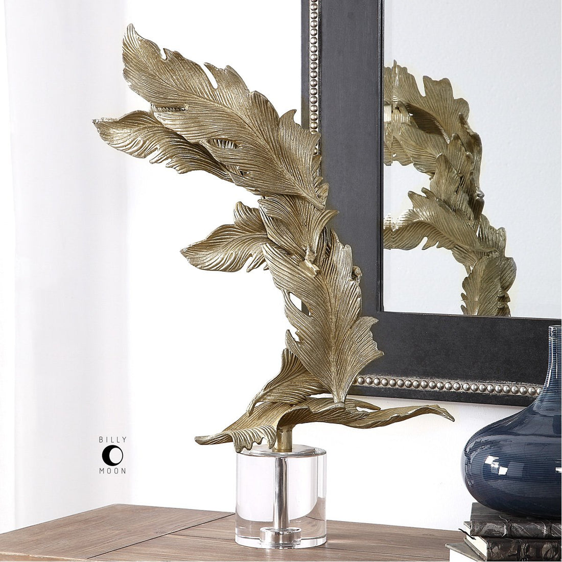 Uttermost Fall Leaves Champagne Sculpture