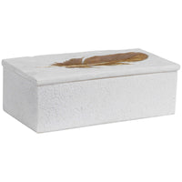 Uttermost Nephele White Stone Box