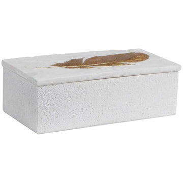 Uttermost Nephele White Stone Box