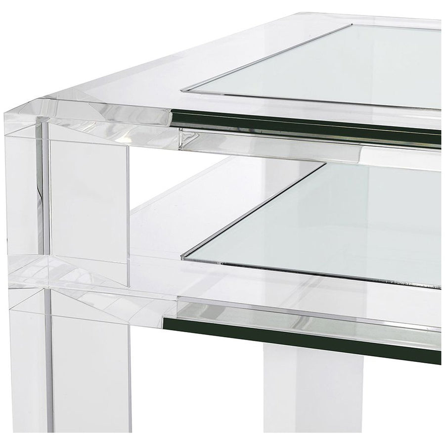 Interlude Home Surrey Glass Desk