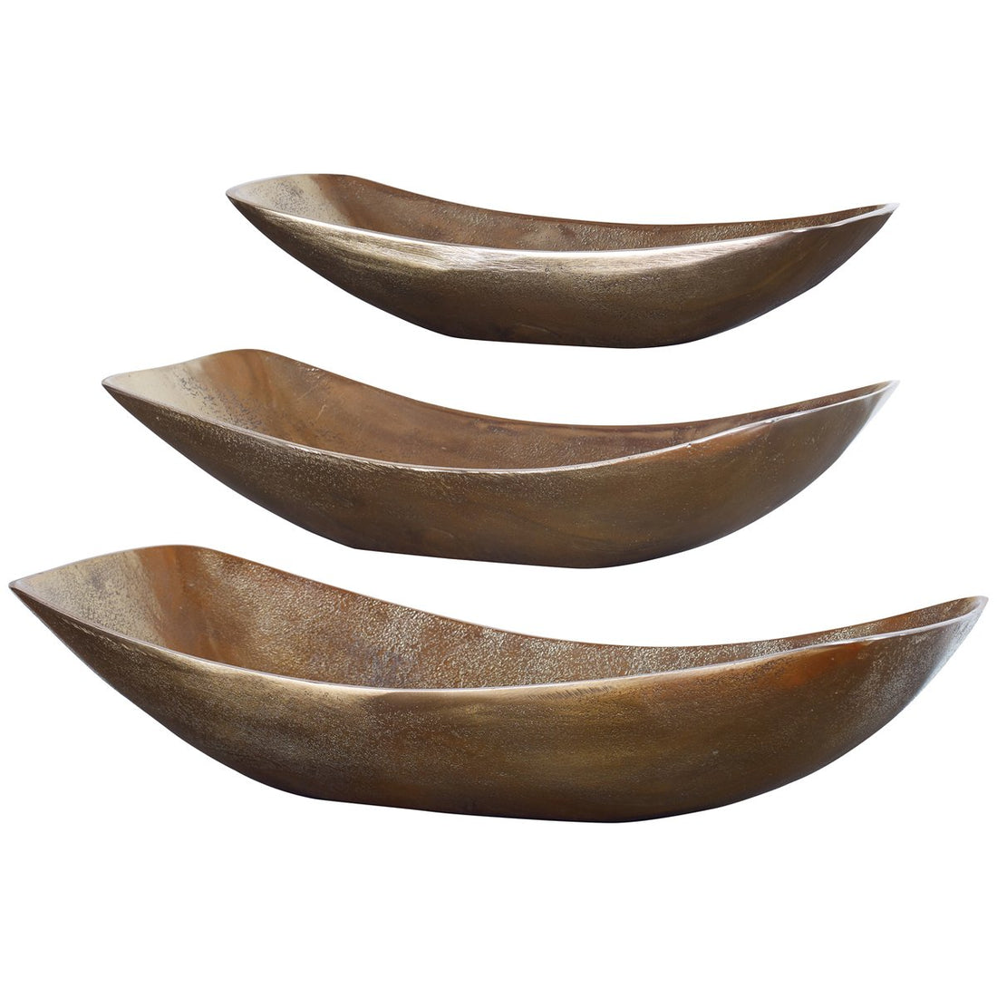 Uttermost Anas Antique Brass Bowls, 3-Piece Set