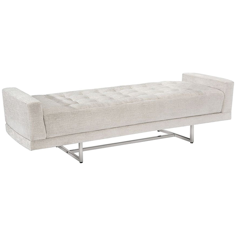 Interlude Home Luca Luxe Chenille King Bench