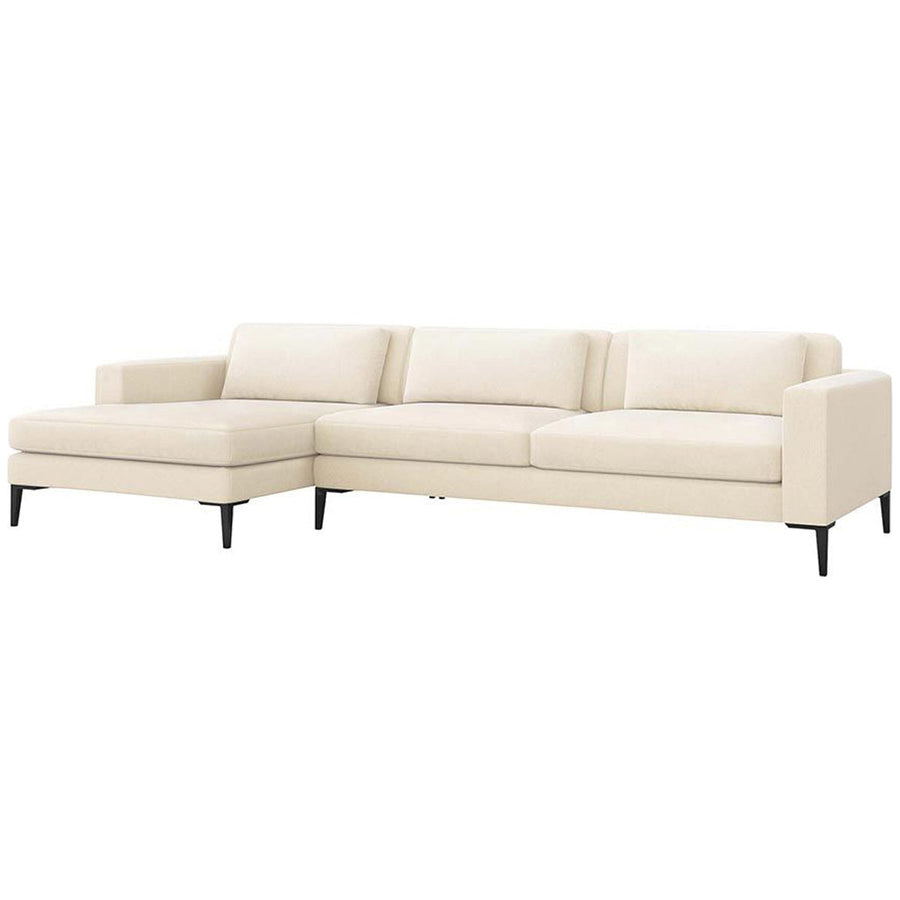 Interlude Home Izzy Chaise 2-Piece Sectional - Pure