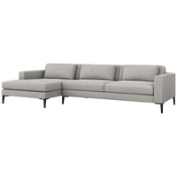 Interlude Home Izzy Sectional - Faux Linen