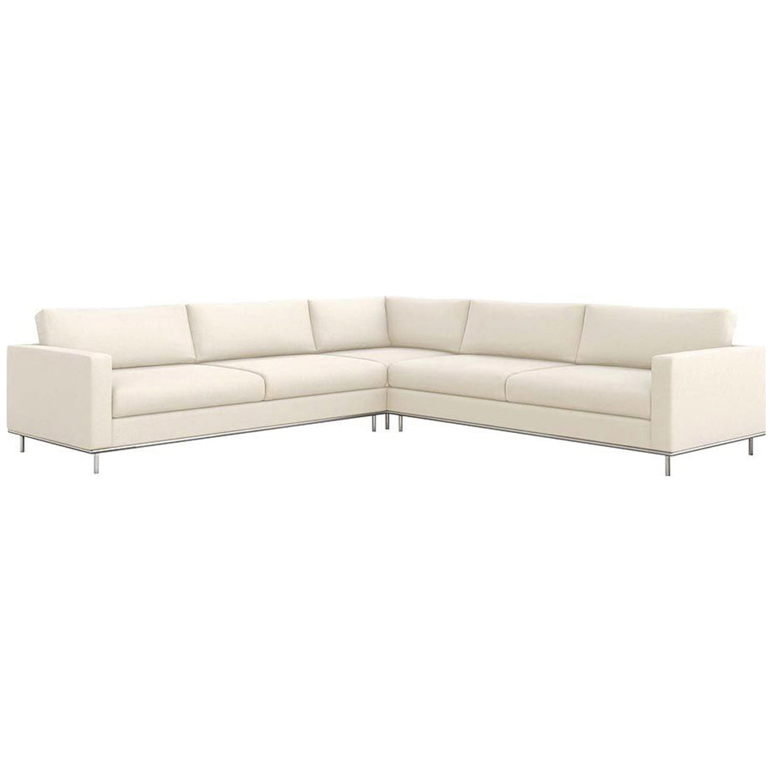 Interlude Home Valencia 3-Piece Sectional - Pure