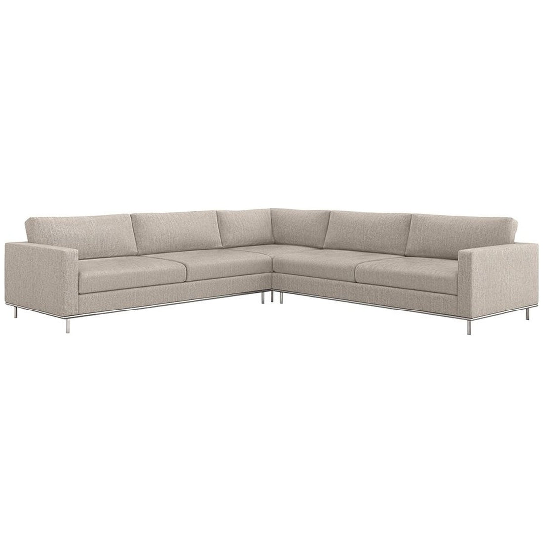 Interlude Home Valencia Luxe Chenille 3-Piece Sectional