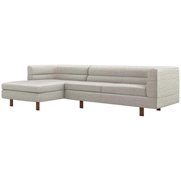 Interlude Home Ornette Chaise 2-Piece Sectional - Storm
