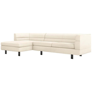 Interlude Home Ornette Chaise 2-Piece Sectional - Pure