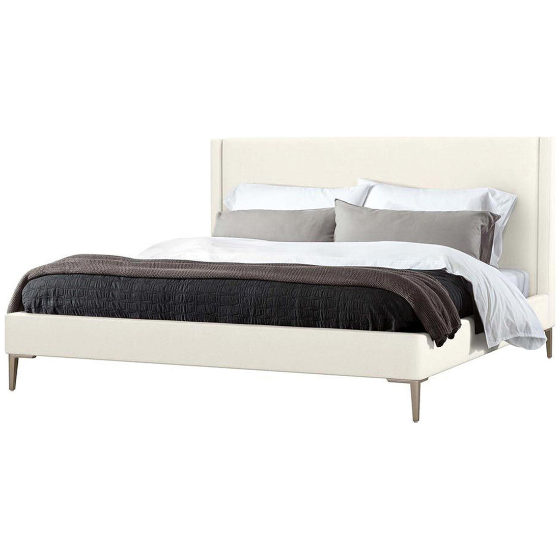 Interlude Home Izzy Bay Crest Bed - Pure