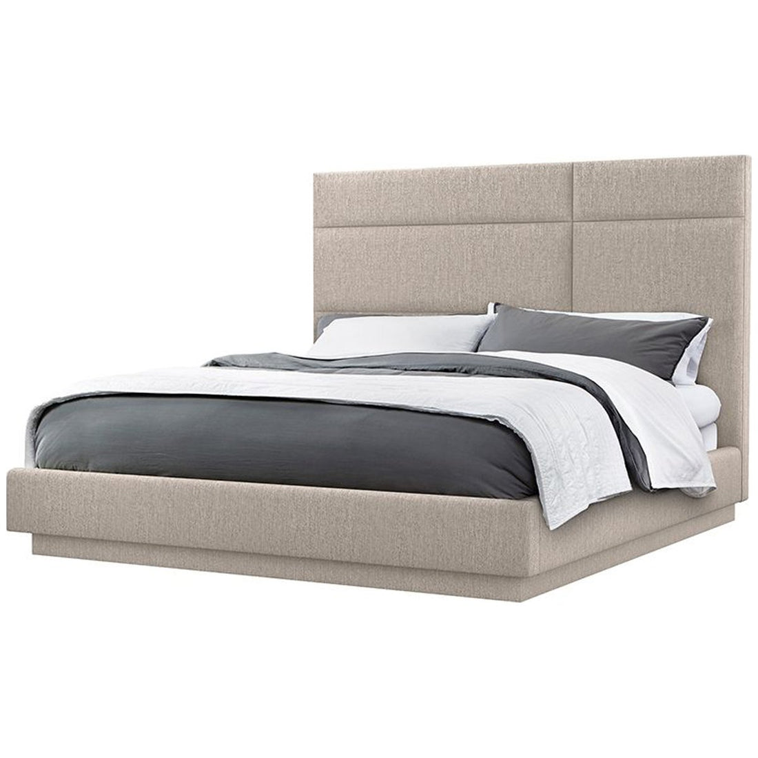 Interlude Home Quadrant Luxe Chenille Bed