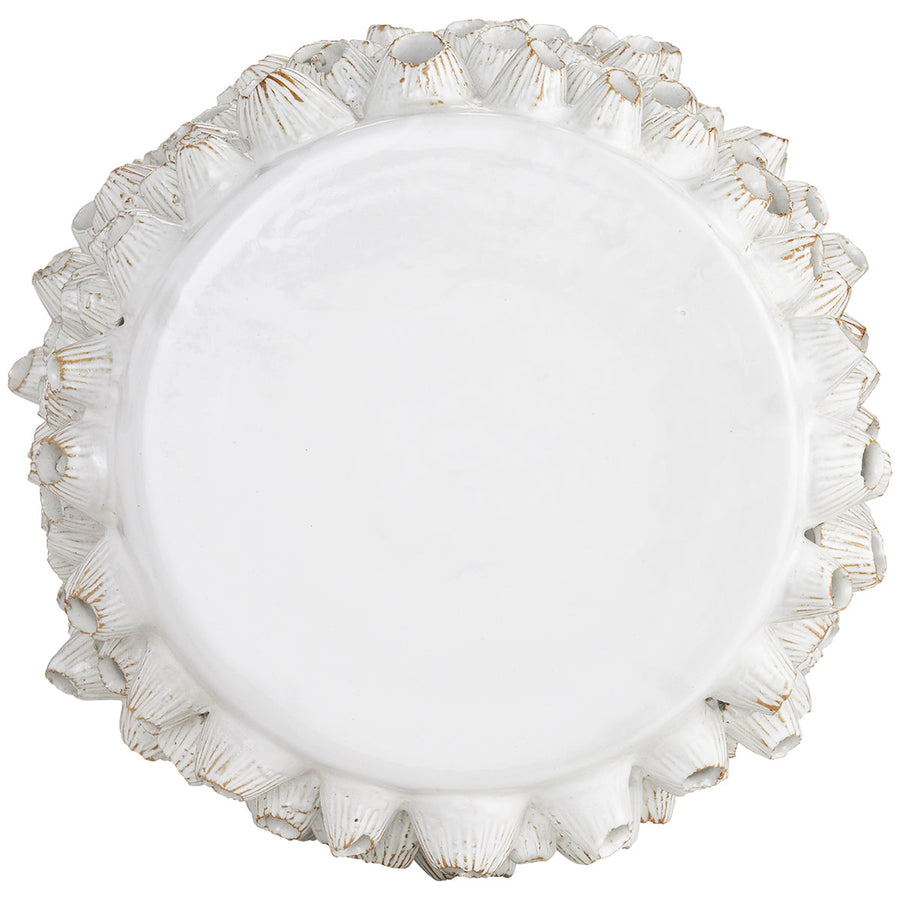 Currey and Company Barnacle White Accent Table