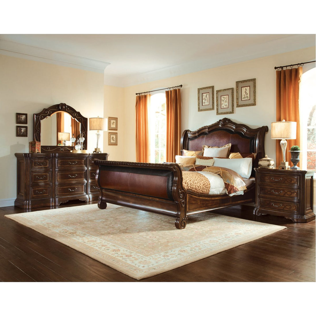 A.R.T. Furniture Valencia Upholstered Sleigh Bed