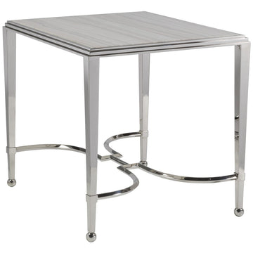Artistica Home Sangiovese End Table with Marble Top