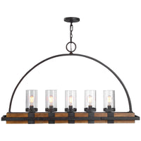 Uttermost Atwood 5-Light Rustic Linear Chandelier