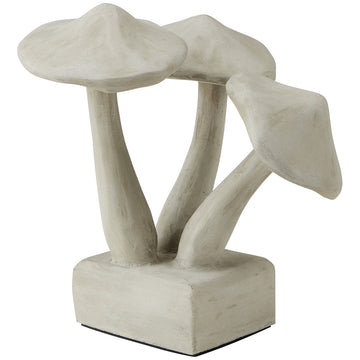 Currey and Company Concrete Mushrooms Sculpture