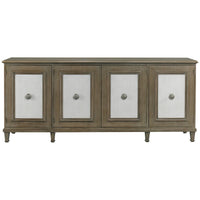 CTH Sherrill Occasional Naples Door Cabinet with Ivory Shagreen