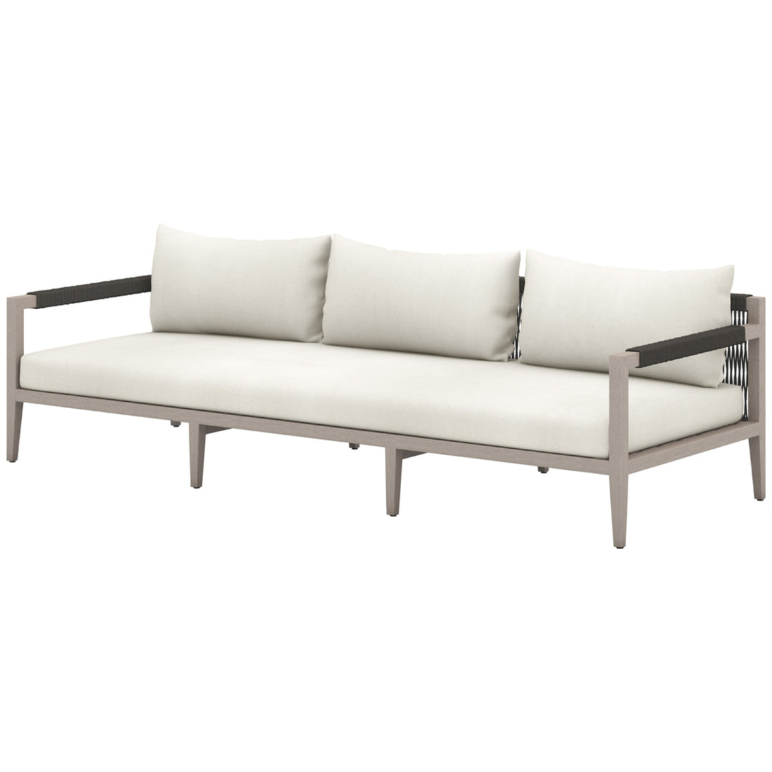 Four Hands Solano Sherwood Outdoor Sofa, Washed Brown