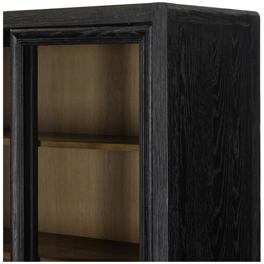 Four Hands Collins Normand Cabinet - Distressed Black