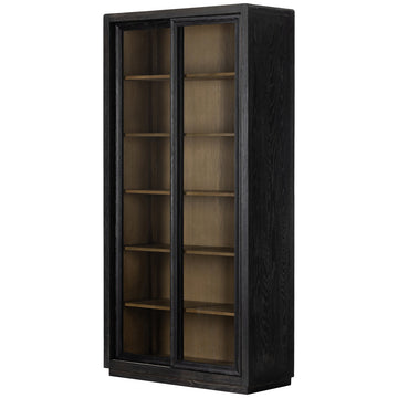 Four Hands Collins Normand Cabinet - Distressed Black