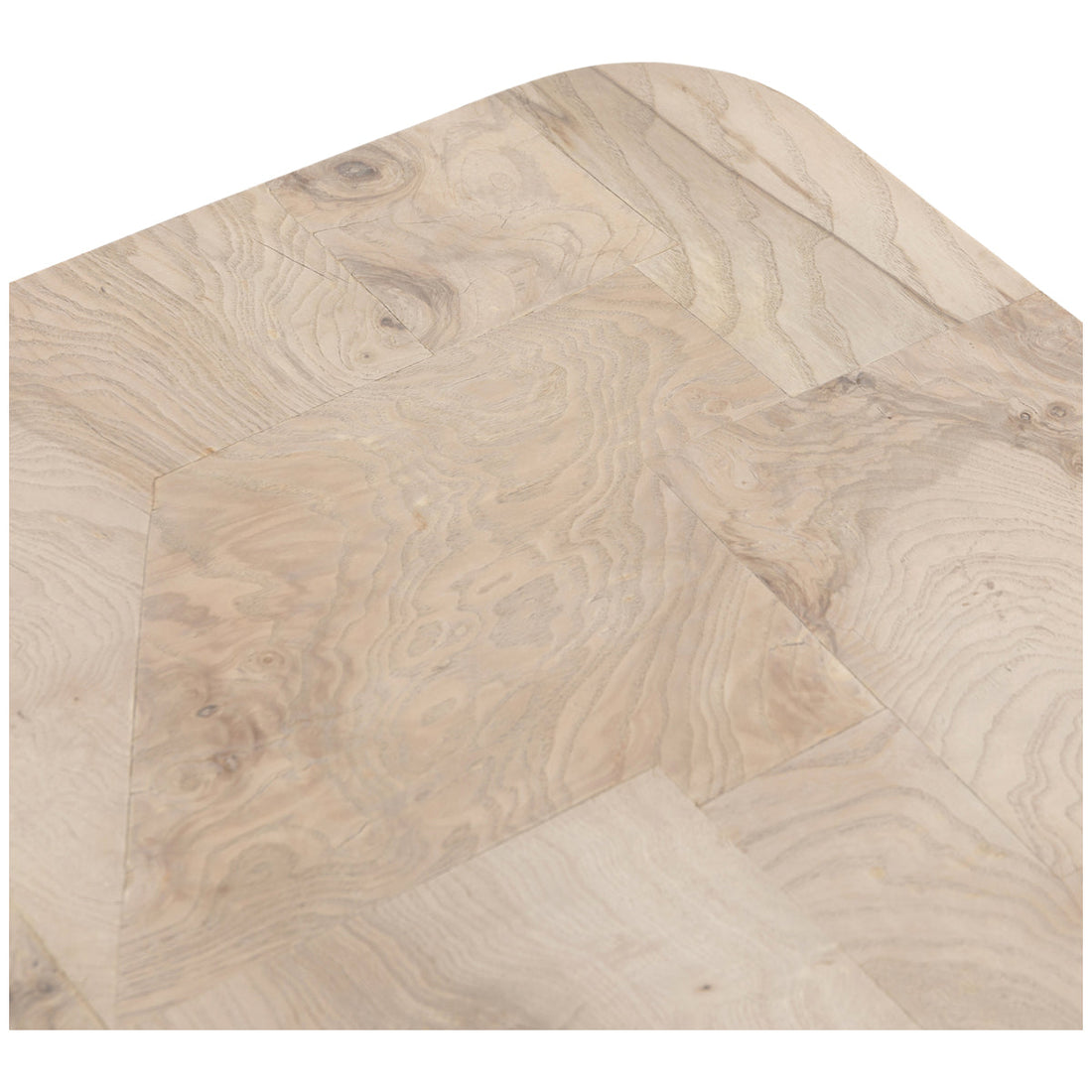 Four Hands Wesson Blanco End Table - Bleached Burl