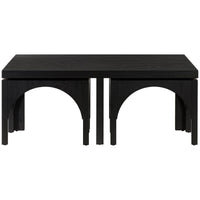 Four Hands Clara Amara Coffee Table with Nesting Arch Stools