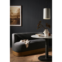 Four Hands Grayson Krista Dining Bench - Knoll Charcoal