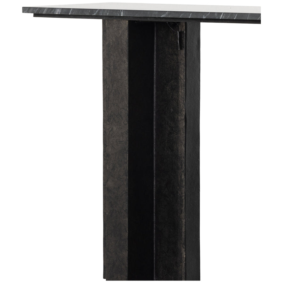 Four Hands Marlow Terrell Console Table - Black Marble