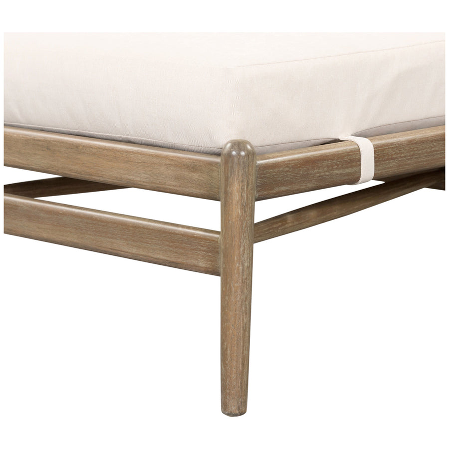 Four Hands Halsted Rosen Outdoor Chaise - Natural Eucalyptus
