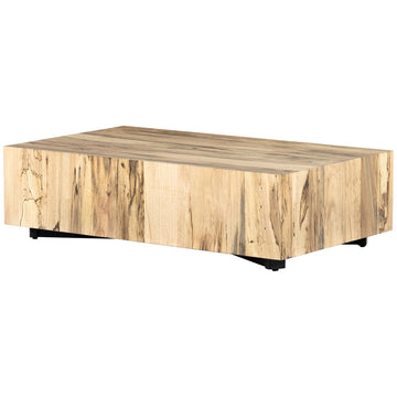 Four Hands Wesson Hudson Rectangle Coffee Table - Spalted Primavera