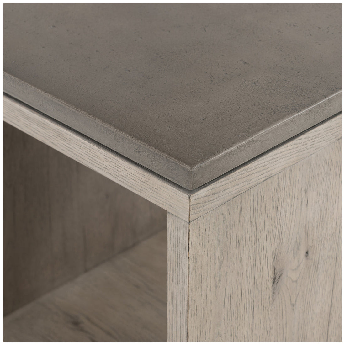 Four Hands Bina Faro End Table - Dark Grey Concrete