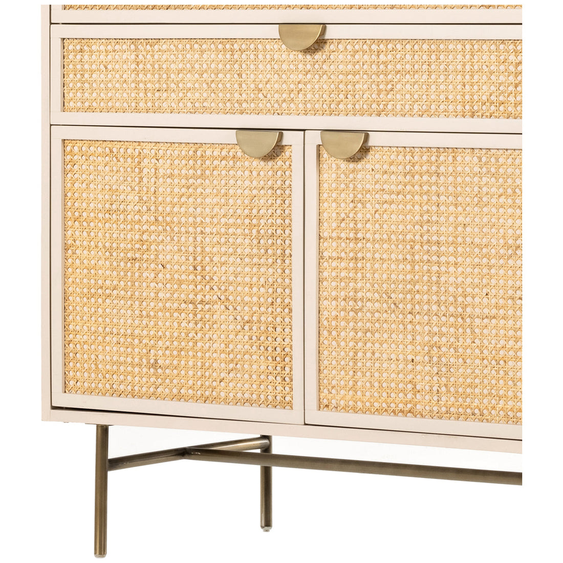 Four Hands Belfast Luella Tall Dresser - Matte Alabaster