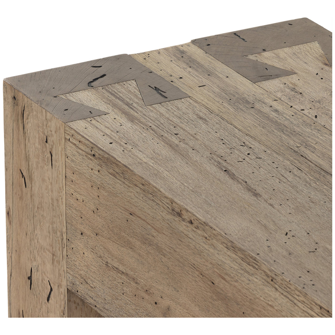 Four Hands Wesson Abaso Console Table - Rustic Wormwood Oak