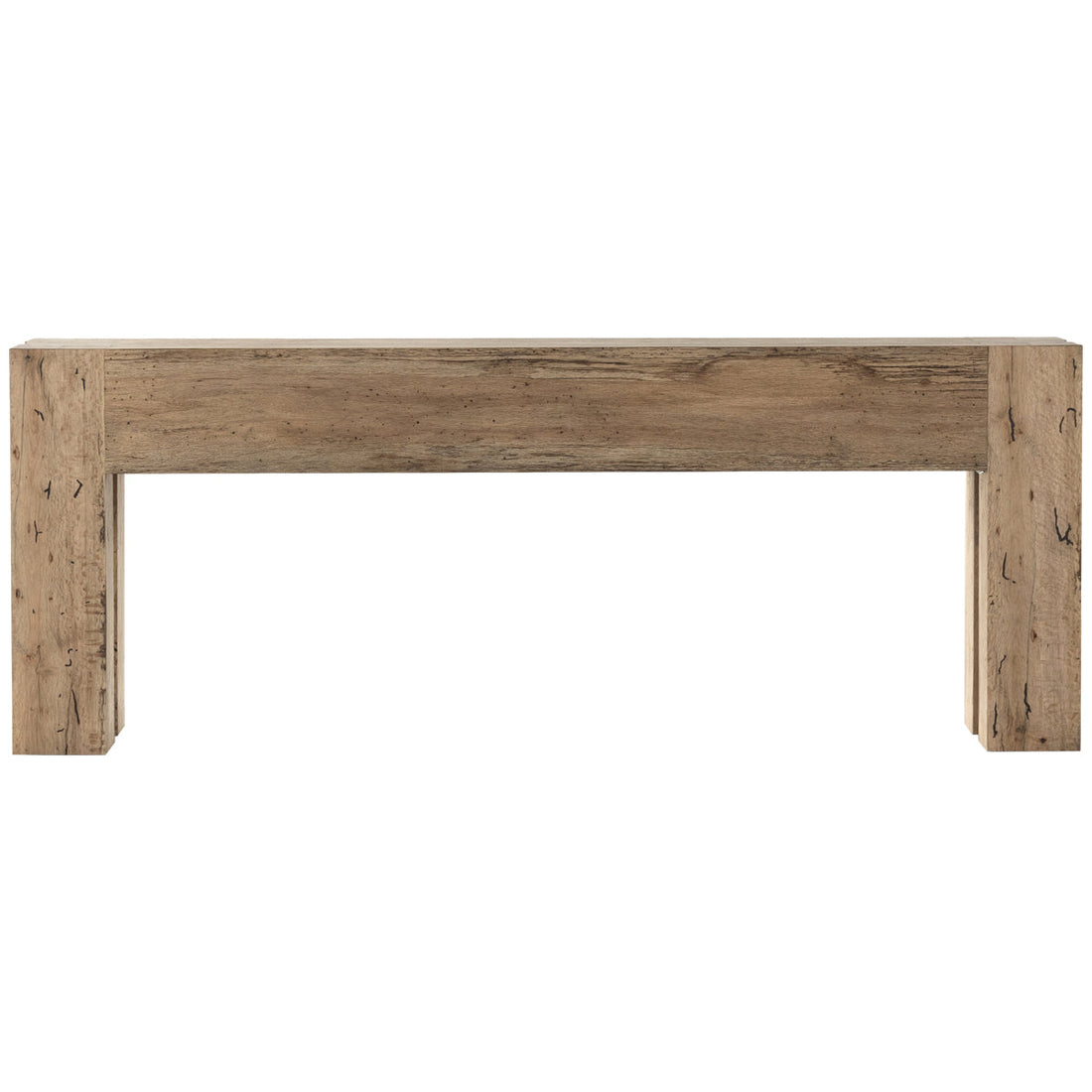 Four Hands Wesson Abaso Console Table - Rustic Wormwood Oak