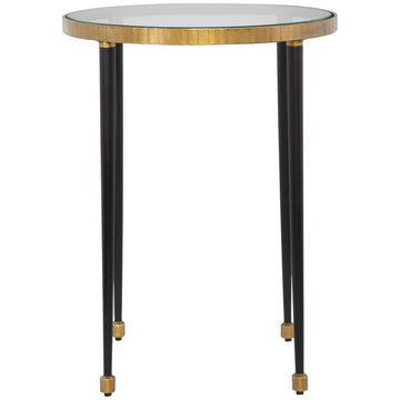 Uttermost Stiletto Antique Gold Side Table