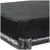 Uttermost Crescendo Black Concrete Console Table