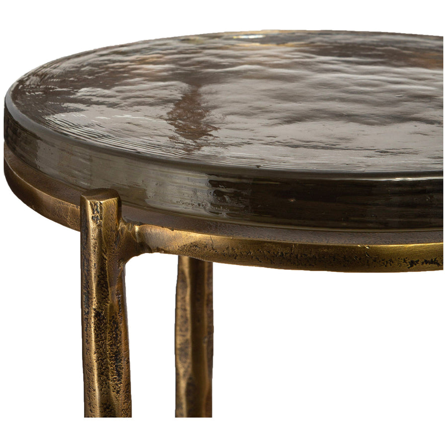Uttermost Eternity Brass Accent Table