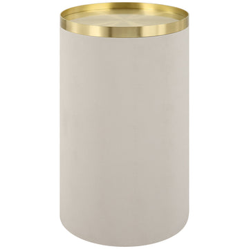 Uttermost Circuit Brass & White Accent Table