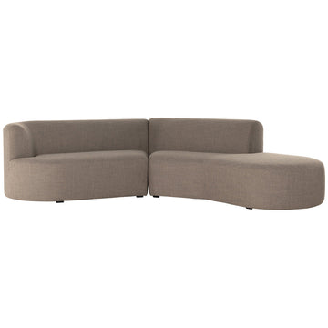 Four Hands Oslo Kipton 2-Piece Sectional with Chaise - Gibson Mink