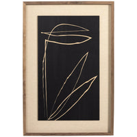 Four Hands Art Studio Abstract Botanic Line Drawing - Roseanne