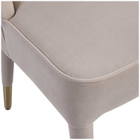 Uttermost Brie Armless Chair, Champagne, Set of 2