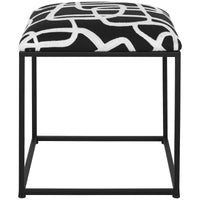 Uttermost Twists and Turns Fabric Accent Stool
