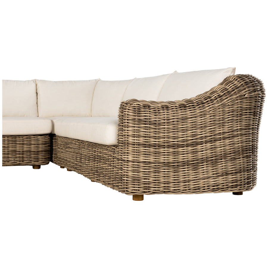 Four Hands Pembrook Messina Outdoor 3-Piece Sectional - Natural