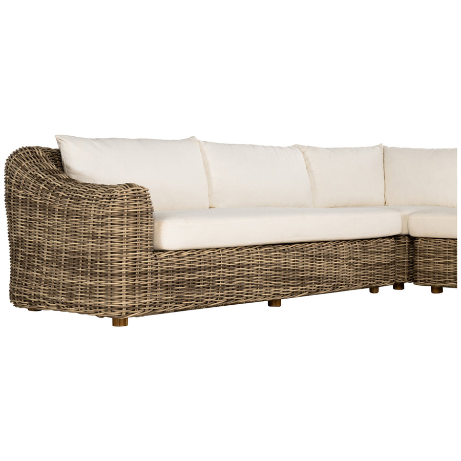 Four Hands Pembrook Messina Outdoor 3-Piece Sectional - Natural